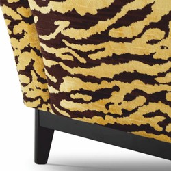 Casa Padrino luxury sofa with tiger pattern yellow / brown / black 239 cm - Living room & hotel furniture
