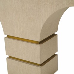 Casa Padrino consolle di lusso beige / ottone 130 cm - Mobili per hotel di lusso