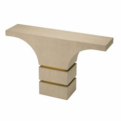 Casa Padrino consolle di lusso beige / ottone 130 cm - Mobili per hotel di lusso