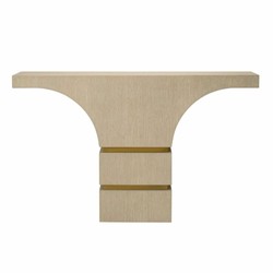 Casa Padrino consolle di lusso beige / ottone 130 cm - Mobili per hotel di lusso