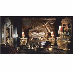 Riesieger Luxus Barock Standspiegel Silber
