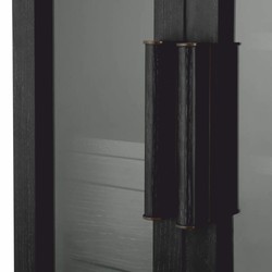Casa Padrino luxury bar cabinet black-gray / bronze H. 150 cm - Bar furniture