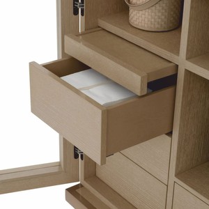 Casa Padrino Luxus Barschrank Beige / Messing H. 150 cm - Bar Möbel