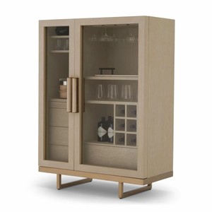 Casa Padrino armadio bar di lusso beige / ottone A. 150 cm - Mobile bar