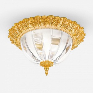 Prunkvolle Luxus Barock Deckenleuchte Gold