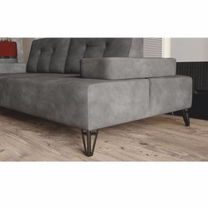 Casa Padrino Luxus 3er Sofa mit verstellbaren Arm- und Rückenlehnen Grau 226 cm - Wohnzimmer Möbel
