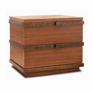Casa Padrino Luxus Nachtkommoden Set Braun / Bronze - Hotel & Schlafzimmer Möbel