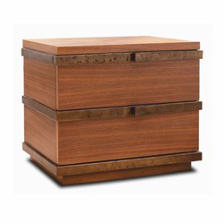 Casa Padrino luxury bedside table set brown / bronze - Hotel & bedroom furniture