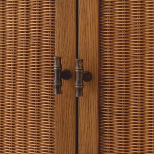 Casa Padrino Luxus Barschrank - Weinschrank mit 2 Türen Braun / Bronze H. 167,5 cm - Bar Möbel