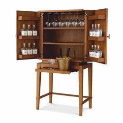 Casa Padrino armadio bar - armadio vino di lusso con 2 ante marrone / bronzo A. 167,5 cm - Mobile bar