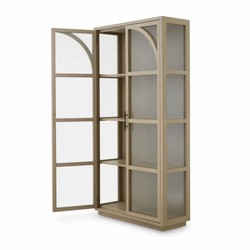 Casa Padrino luxury display cabinet beige / bronze 118 x 44.5 x H. 210 cm - Luxury interior