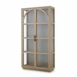 Casa Padrino luxury display cabinet beige / bronze 118 x 44.5 x H. 210 cm - Luxury interior