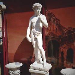 Casa Padrino scultura Art Nouveau del giardino uomo grigio A. 170 cm - Figura da giardino