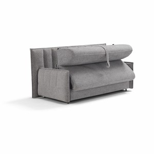 Casa Padrino Luxus Schlafsofa Grau 220 cm - Ausklappbares Wohnzimmer Sofa