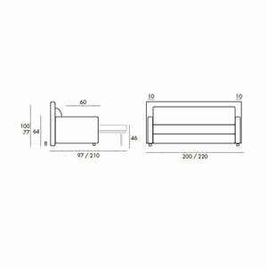Casa Padrino Luxus Schlafsofa Grau 220 cm - Ausklappbares Wohnzimmer Sofa