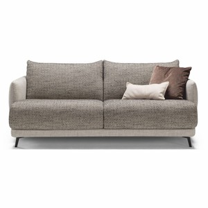 Casa Padrino divano letto di lusso grigio / nero 215 cm - Divano soggiorno pieghevole