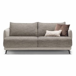 Casa Padrino sofá cama de lujo gris / negro 215 cm - Sofá de salón plegable