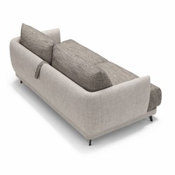 Casa Padrino sofá cama de lujo gris / negro 215 cm - Sofá de salón plegable