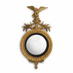 Casa Padrino Luxury Baroque Mahogany Mirror Antique Gold / Black H. 139 cm