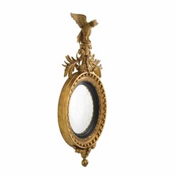 Casa Padrino Luxury Baroque Mahogany Mirror Antique Gold / Black H. 139 cm