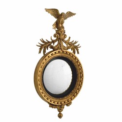 Casa Padrino Luxury Baroque Mahogany Mirror Antique Gold / Black H. 139 cm