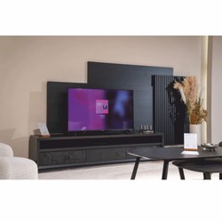 Casa Padrino armoire TV de luxe avec 3 tiroirs noir 226 cm - Meubles de salon & hôtel