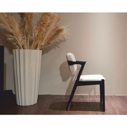 Casa Padrino ensemble de salle à manger de luxe noir / blanc - 1 Table à manger et 6 chaises de salle à manger