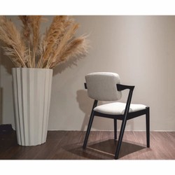 Casa Padrino ensemble de salle à manger de luxe noir / blanc - 1 Table à manger et 6 chaises de salle à manger