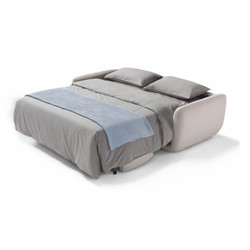 Ausklappbares Luxus Wohnzimmer Schlafsofa Hellgrau