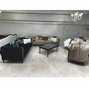 Casa Padrino Luxus Art Deco Samt Sofa Olivgrün / Dunkelbraun 235 cm - Wohnzimmer Möbel