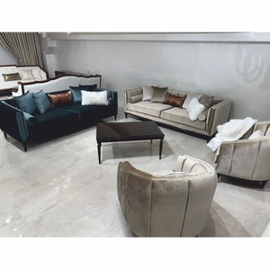 Casa Padrino Luxus Art Deco Samt Sofa Olivgrün / Dunkelbraun 235 cm - Wohnzimmer Möbel
