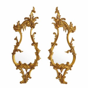 Casa Padrino luxury baroque mirror set antique gold H. 80 cm - Baroque style furniture
