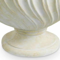 Casa Padrino luxury baroque table lamp antique white / brass / cream Ø 80 x H. 97 cm