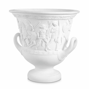 Casa Padrino maceta barroco de lujo blanco Ø 60 x A. 60 cm - Decoración de estilo barroco