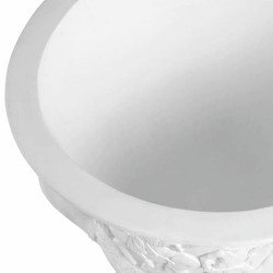 Casa Padrino luxury baroque flower pot white Ø 60 x H. 60 cm - Baroque style decoration