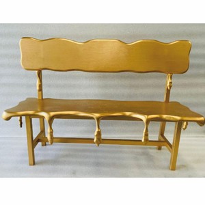 Casa Padrino panca / panca da giardino di lusso oro 160 cm - Fatto in Italia