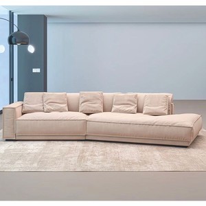 Casa Padrino canapé de salon et hôtel de luxe côté gauche beige 320 cm - Meubles de luxe