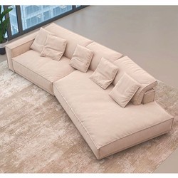 Casa Padrino canapé de salon et hôtel de luxe côté gauche beige 320 cm - Meubles de luxe