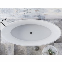Casa Padrino baignoire de luxe blanc brillante 180 cm - Meubles de salle de bain Casa Padrino baignoire de luxe blanc brillante 180 cm - Meubles de salle de bain