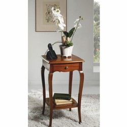 Casa Padrino table d'appoint baroque de luxe avec tiroir marron H. 70 cm - Fabriqué en Italie Casa Padrino table d'appoint baroque de luxe avec tiroir marron H. 70 cm - Fabriqué en Italie