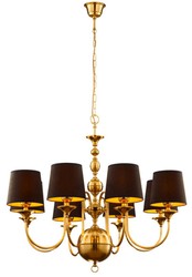 Luxus Jugendstil Kronleuchter Gold Braun Schwarz