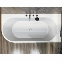 Casa Padrino bañera de lujo independiente blanco mate 190 cm - Muebles de baño