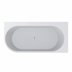 Casa Padrino bañera de lujo independiente blanco mate 190 cm - Muebles de baño