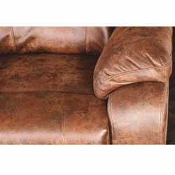 Casa Padrino faux leather 2 seater cinema armchair antique brown 188 cm - Living room furniture