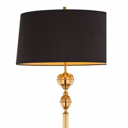 Luxus Jugendstil Stehleuchte Gold Braun Schwarz