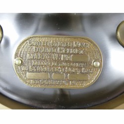 Casa Padrino casco da sub decò in stile antico argento / ottone brunito A. 47 cm