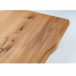 Casa Padrino table à manger de luxe en chêne naturel / noir - Différentes tailles - Meubles de salle à manger