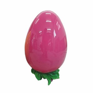 Casa Padrino decorative Easter egg pink / green H. 52 - Easter decoration