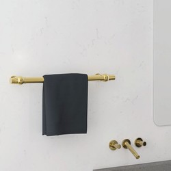 Casa Padrino Luxury Bathroom Towel Warmer Gold Glossy 60 cm - Bathroom Accessories