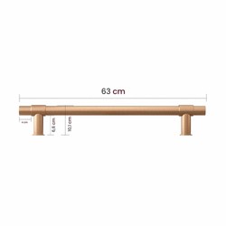 Casa Padrino Chauffe Serviettes de Salle de Bain de Luxe Bronze Mat 63 cm - Accessoires de Salle de Bain